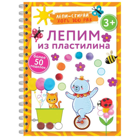 Аппликации и лепка, книга Лепим из пластилина. Лепи–стирай заказать