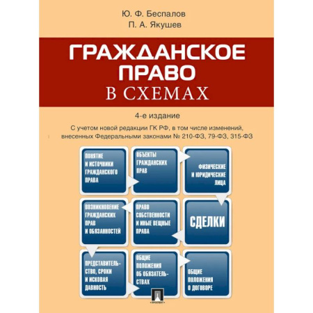 Гражданское право, книга Гражданское право в схемах: учебное пособие. 4-е издание заказать