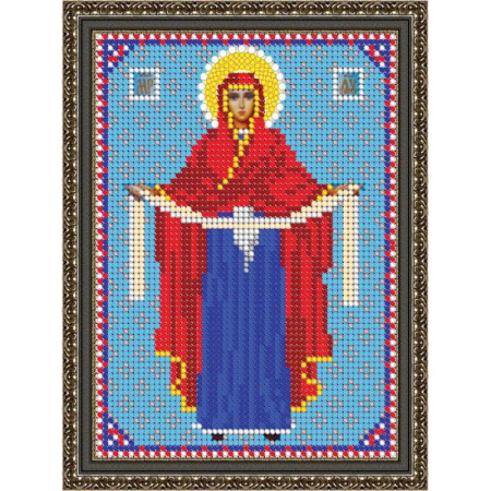 «Светлица» набор для вышивания бисером 8354М «Прсв. Богородица Покрова» бисер Чехия 12x16см
