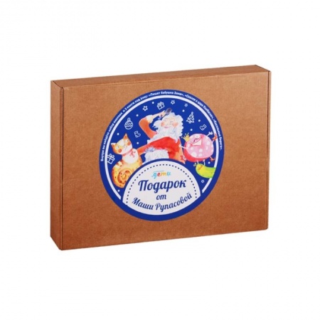 Новогодние книжки-игрушки, книга Подарок под елку от Маши Рупасовой (комплект из 3 книг + набор наклеек) заказать