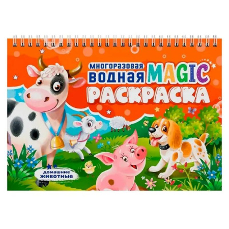 Водные раскраски, книга Домашние животные заказать