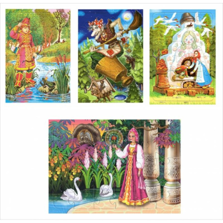Книги-пазлы, книга Комплект пазлов Русские сказки заказать