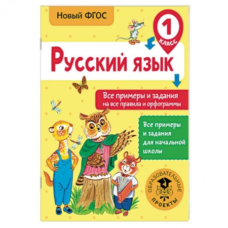 Образовательные системы. 1-4 классы, книга Русский язык. Все примеры и задания на все правила и орфограммы. 1 класс заказать