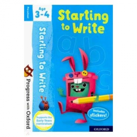 Чтение на английском языке, книга Progress with Oxford: Starting to Write. Age 3-4 заказать