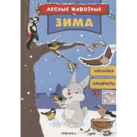 Альбомы, анкеты, дневнички, книга Зима.Наклейки.Лабиринты заказать