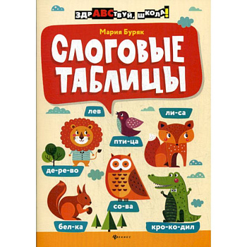 Слоговые таблицы Слоговые таблицы
