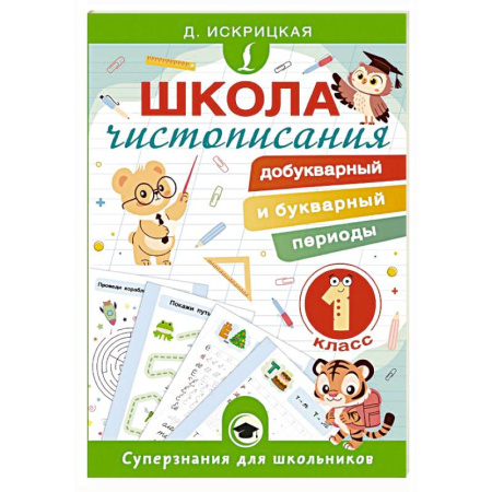 Письмо, мелкая моторика, книга Школа чистописания: добукварный и букварный периоды. 1 класс заказать