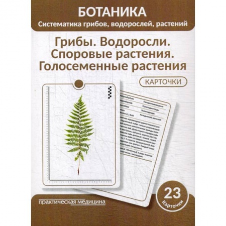 Ботаника, книга Ботаника. Систематика грибов, водорослей, растений. Грибы. Водоросли. Споровые растения. Голосеменные растения заказать