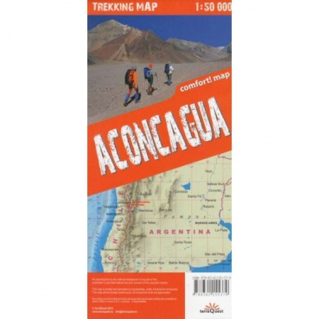 Книги, книга Аконкагуа. Карта гор. Aconcagua 1:50000 trekking map заказать