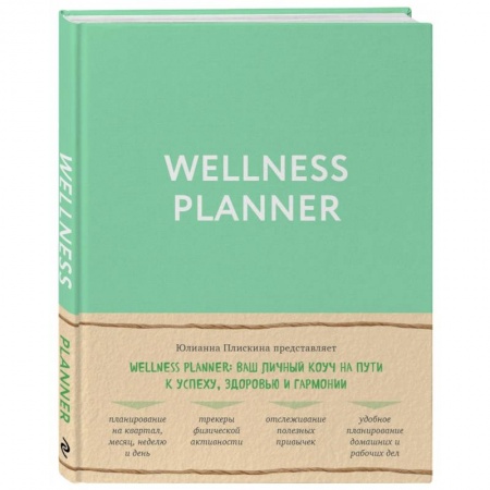 Похудание. Эффективные методы, книга Wellness planner: ваш личный коуч на пути к успеху, здоровью и гармонии (мятный) заказать