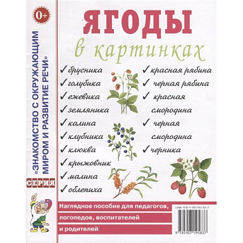 Ягоды в картинках. Наглядное пособие для педагогов, логопедов, воспитателей и родителей Ягоды в картинках. Наглядное пособие для педагогов, логопедов, воспитателей и родителей