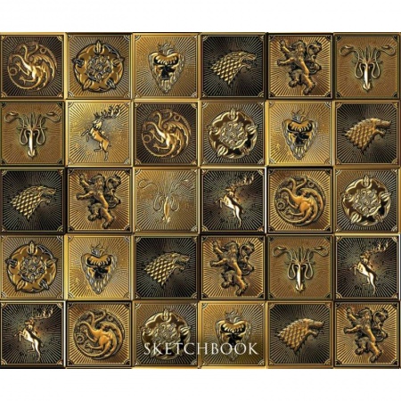 Фокусы, игры, судоку, кроссворды и т.д., книга Скетчбук. Игра Престолов. Гербы домов заказать