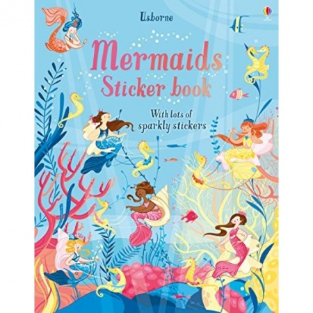 Чтение на английском языке, книга Mermaids Sticker Book заказать