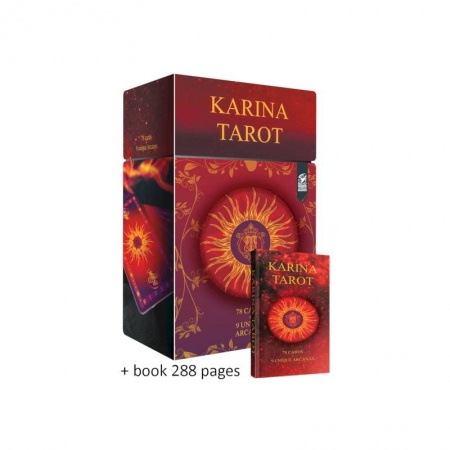 Гадание по картам Таро, книга Karina Tarot (78 cards + 9 unique Arcanas) заказать