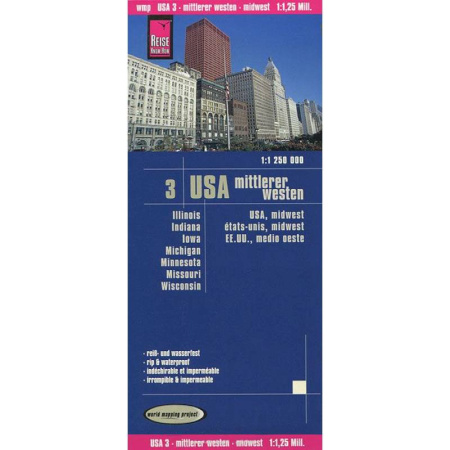 Книги, книга США. Средний запад. Карта 1:1250000 заказать