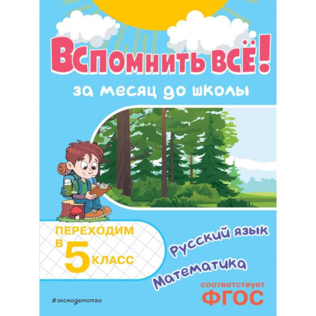 Математика. Алгебра. Геометрия, книга Вспомнить всё! За месяц до школы. Переходим в 5 класс. Математика и русский язык заказать