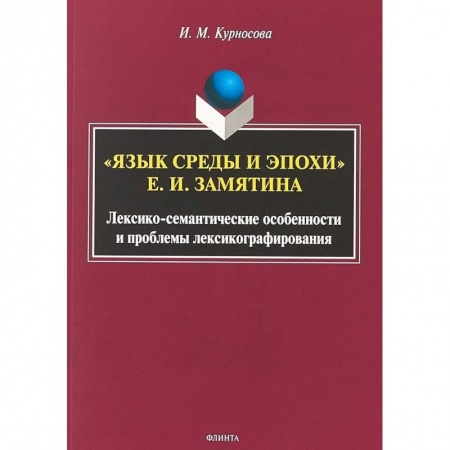 Литературная критика, книга 'Язык среды и эпохи' Е.И. Замятина. Лексико-семантические особенности и проблемы лексикографирования заказать