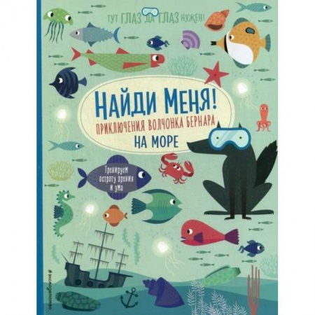 Знакомство с миром, развитие малыша, книга Найди меня! Приключения волчонка Бернара на море заказать