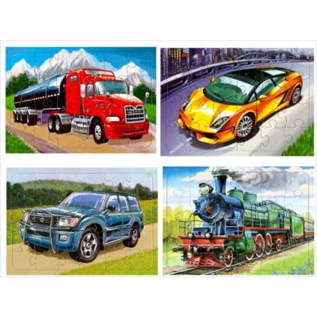 Книги-пазлы, книга Комплект пазлов Транспорт заказать