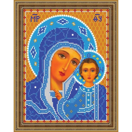 Набор для вышивания бисером 8320 «Прп. Богородица Казанская» бисер Чехия 19x24 см