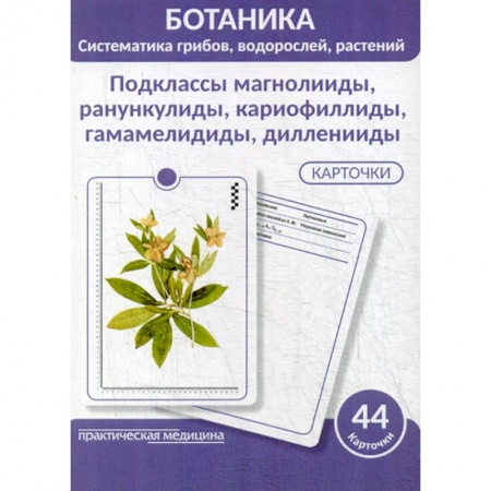 Ботаника, книга Ботаника. Систематика грибов, водорослей, растений. Подклассы магнолииды, ранункулиды, кариофиллиды, гамамелидиды, дилленииды заказать