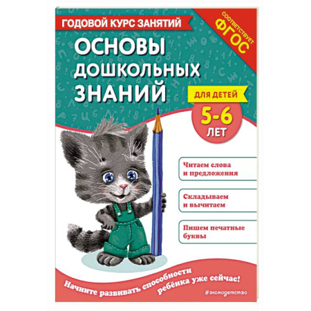 Общая подготовка к школе, книга Основы дошкольных знаний для детей 5-6 лет. Годовой курс занятий заказать