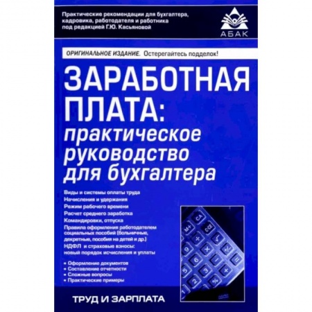 Бухучет отдельных операций, книга Заработная плата. Практическое руководство для бухгалтера заказать