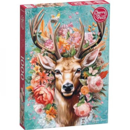 Активные игры дома и на улице, книга Cherry Puzzle. Цветочный олень заказать