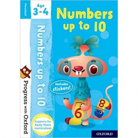 Литература на иностранном языке для детей, книга Progress with Oxford: Numbers up to 10. Age 3-4 заказать
