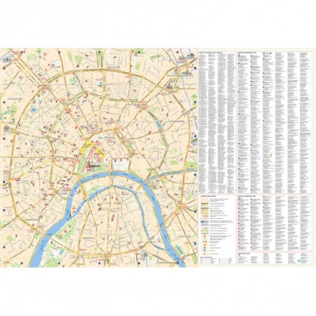 Атласы. Карты, книга Москва. План центра города. Музеи. Театры. Путеводитель заказать