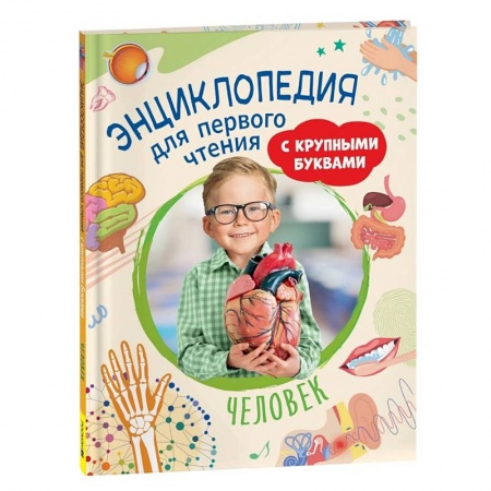 Развитие речи. Чтение, книга Человек. Энциклопедия для первого чтения с крупными буквами заказать