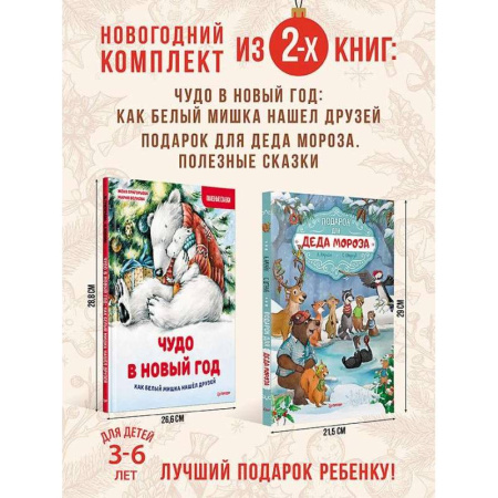 Сказки отечественных писателей, книга Подарок для Деда Мороза. Чудо в новый год: как белый мишка нашел друзей. Комплект из 2 книг заказать