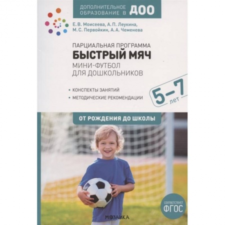 Дошкольное воспитание, книга Парциальная программа Быстрый мяч .Мини-футбол для дошкол.ФГОС заказать