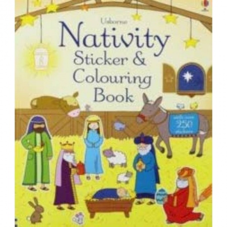Чтение на английском языке, книга Nativity Sticker and Colouring Book заказать
