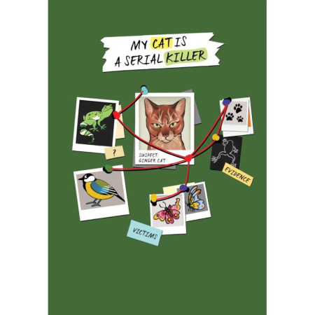 Блокнот My Cat Is a Serial Killer (рыжий кот)