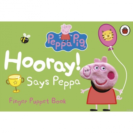 Чтение на английском языке, книга Peppa Pig: Hooray! Says Peppa (finger puppet board) заказать