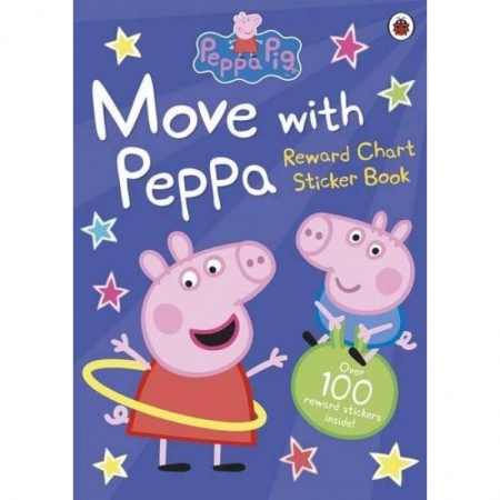 Чтение на английском языке, книга Peppa Pig: Move with Peppa! (sticker book заказать