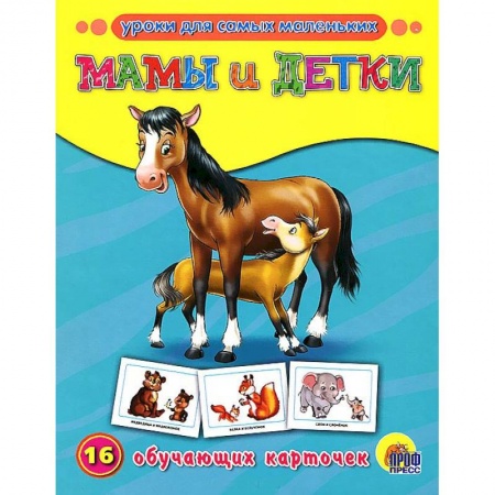 Книги, книга Мамы и детки. 16 обучающих карточек заказать