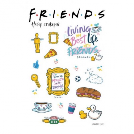 Книги для дошкольников (4-6 лет), книга Набор стикеров. Friends (формат А5, в пакете) заказать