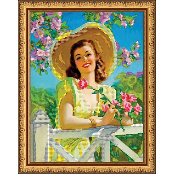 Набор для вышивания бисером №156 «Долли» бисер Чехия 19x24 см