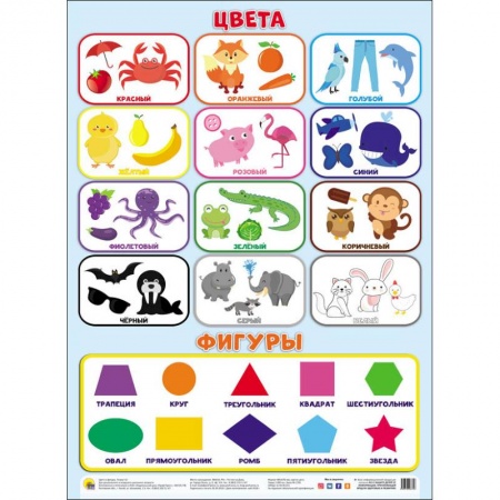 Окружающий мир, книга Плакат. Цвета. Фигуры заказать