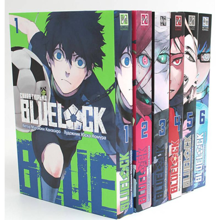 Комиксы. Манга, книга BLUE LOCK. Синяя тюрьма. Книга 1-6 (комплект из 6-ти книг) заказать