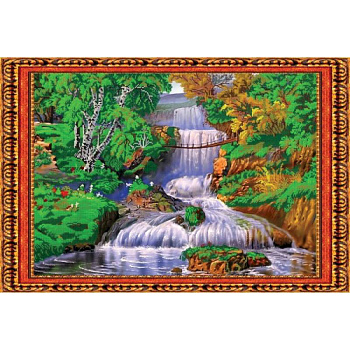 Набор для вышивания бисером №100 «Водопад» бисер Чехия 59,7x40,3 см Набор для вышивания бисером №100 «Водопад» бисер Чехия 59,7x40,3 см
