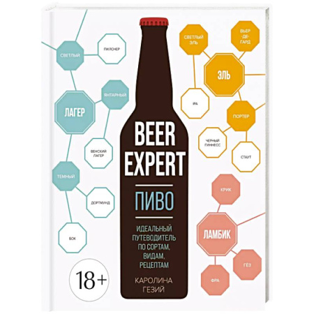 Водка. Коньяк. Виски. Пиво, книга Beer Expert: Пиво. Идеальный путеводитель по сортам, видам, рецептам заказать