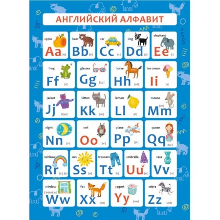 Изучение языков, книга Обучающий плакат 'Английский алфавит' (57814001) заказать
