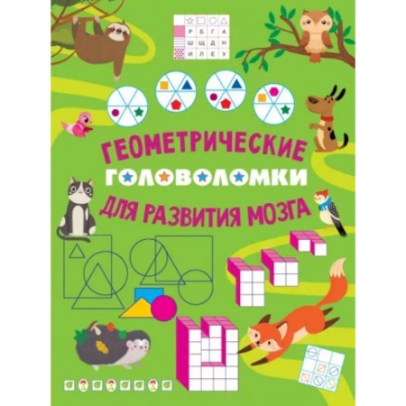Математика. Алгебра. Геометрия, книга Геометрические головоломки для развития мозга заказать