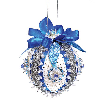 Шар новогодний из пайеток 'Северное сияние'