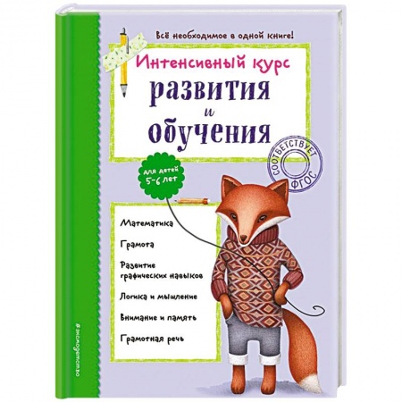 Книги для дошкольников (4-6 лет), книга Интенсивный курс развития и обучения. Для детей 5-6 лет заказать