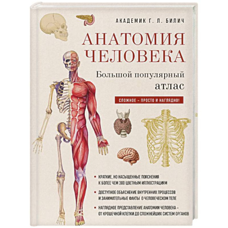 Анатомия и физиология человека, книга Анатомия человека: большой популярный атлас заказать