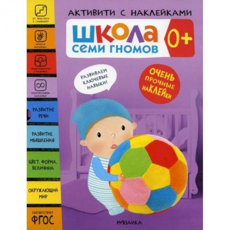 Общая подготовка к школе, книга Школа Семи Гномов. Активити с наклейками. 0+ заказать
